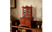 Dollhouse Dining Cabinet Classic Miniature Cupboard Display Cabinet for Hobbyists