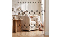 Collapsible Foldable Pet Gate Indoor Metal Pet Gate Portable Barrier Freestanding for Dogs, Young Dogs, Cats, Doorways, Stairs, Hallway, House