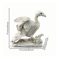 Vultures Skeleton Sculpture Spooky Vultures Skeleton Eerie for Mantel