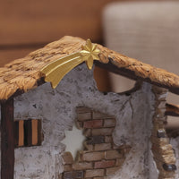 Nativity Stable with Star Religious Manger Vintagevintage Manger for Mantel