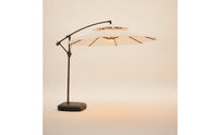 Cantilever Umbrella with Wheeled Base Commercial Offset Patio Umbrella with Light Heavy-Duty for Restaurants, Cafes, Patios, Terraces, Storefronts