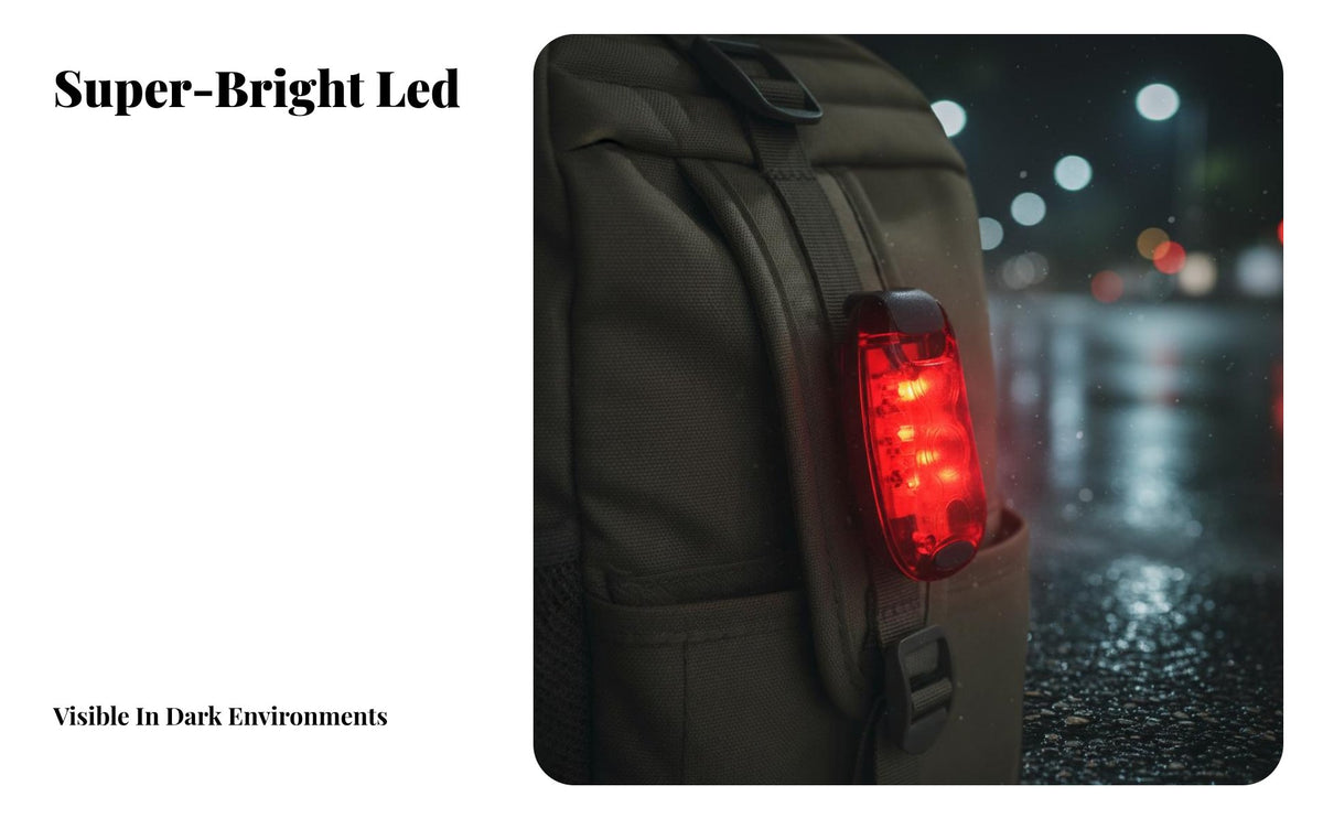 LED Bike Waterproof Cycle High Brightness Intermittent Beacon for Cyclists, Pet Owners, Bicycling, Camping