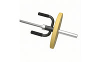 Angled   Attachment Handle with Padded Grips Comfortable  Matte Dark Fitness Attachment for Weightlifters