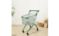 360-Degree Swivel Wheels Toy Grocery Trolley Realistic Design Children's Play Shopping Trolley for Toddlers, Playroom