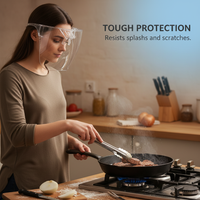 Anti-Fog Full Face Shield for Kitchen Cooking Oil Splash and Droplet Protection
