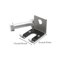 Wall Barbell Storage Rack Stainless Steel Wall Mount Barbell Holder Small-Footprint Workout Zone Equipment for Athletes