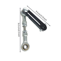 Slotted Linkage with Spherical Joint Joints Threaded Reciprocating Linkage Adjustable Hardware for Hobbyists