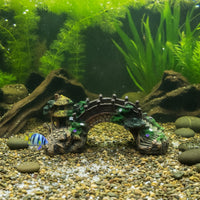 Fish Tank Arch Bridge Provides Shelter and Hiding Spots Fish Tank Bridge Decoration for Aquatic Life Turtle Basking Resting Area