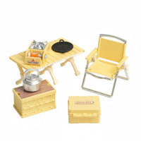 Miniature Camping Furniture Set Realistic Design Dollhouse Hiking Furniture Set Easy to Arrange Doll House Decor