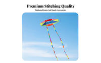 3D Detector Kite Sturdy Construction Long Tail Detector Kite Tear-Resistant-Stop