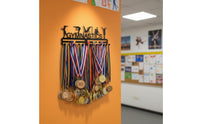 Metal Gymnastics Medal Hanger Easy to Install Gymnastics Medal Holder Space Saving Sports Award Holder Decorative for Gymnasts, Athletes