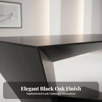 Large Work Desk Modern Design Sculptural Base Desk lustrous Finish Writing Table for Professionals, telecommuting Workers, Study Room, Reception Area, Bedroom