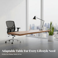 Uncut Edge Levitating Table Single Slab Top Work Desk Versatile Household Furniture for Students, Design Enthusiasts, Home Office, Study, Living Room