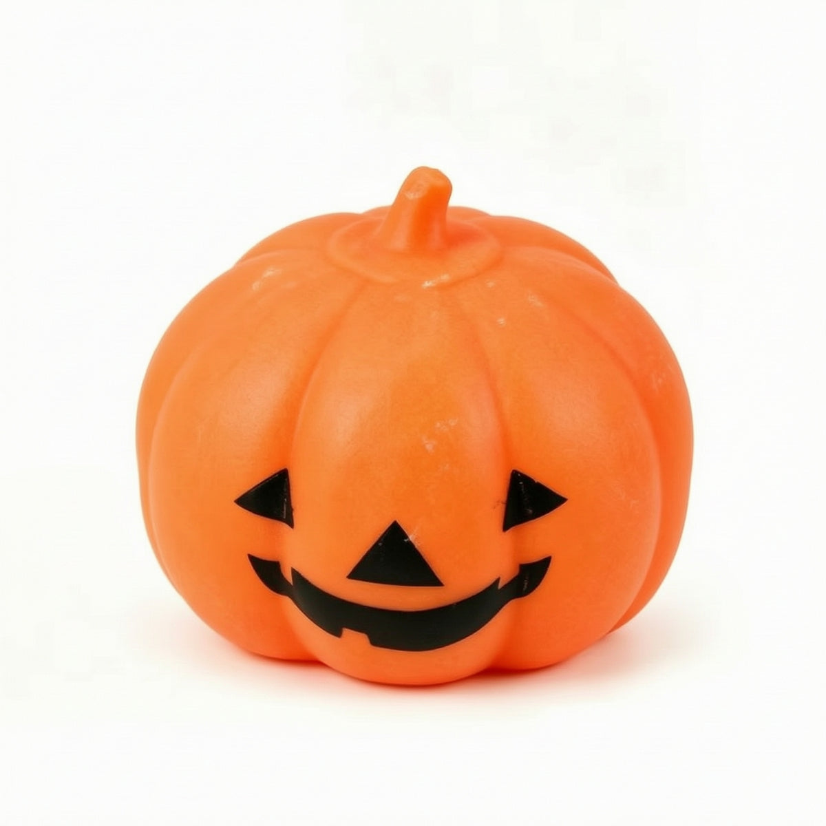 Squeezable Pumpkin Stress Ball Soft Halloween Stress Ball Orange Jack-O'-Lantern Press Toy Slow-Rising for Desk