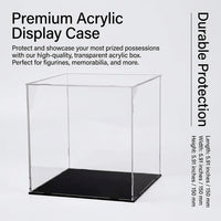 Clear Acrylic Tiered Display Stand, Transparent Dustproof Case with Stepped Shelves, Retail for Collectibles, Showcase Box for Figures