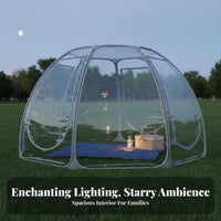 Transparent Dome Tent Celestial View Transparent Bubble Dome House Water-Resistant Camping Shelter for Outdoorsdoor Mealkers
