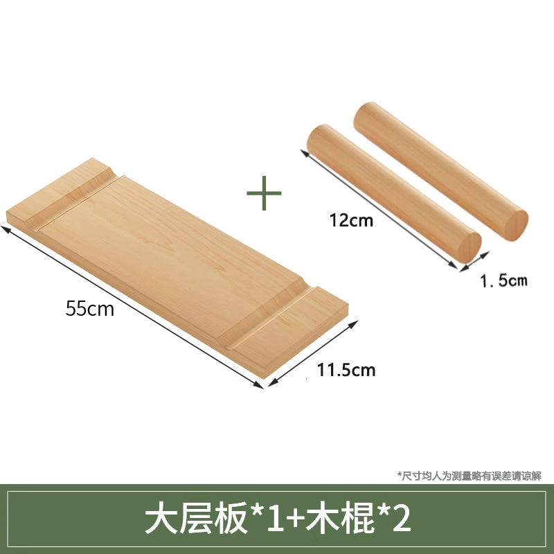 三梦实木洞洞板配件收纳置物架子隔板挂钩火柴棍圆孔木棒置物架板
