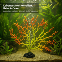 Artificial Coral Branch Shell Aquarium Ornament for Saltwater Tanks