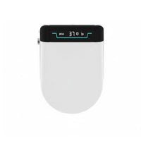 Automatic Lid Flip Electric Bidet Toilet Seat Wireless Controller Control Smart Bidet Seat Anti-Splash Smart Toilet Cover Night Light