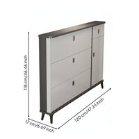 Tip-out Footwear Storage Unit Space-Saving Design Flip Drawer Footwear Storage Unit Modern Design for Apartment Dwellers, Homeowners, Hallway, Mudroom
