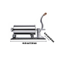 Easy to Operate Manual Sausage Stuffer Food Grade Material Stainless Steel Sausage Machine Sturdy and Long-Lasting for Butcher Shop