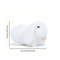 Soft Bunny Adorable Soft Rabbit Bunny Figurine Decorative Rabbit Figurine Mini for Collectors, Desk, Bookshelf