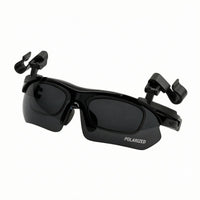 TAC Lenses Hat Brim Sunglasses Clip UV400 Protection Attach-on Polarized Sunglasses Folding Clips Eyewear Lightweight
