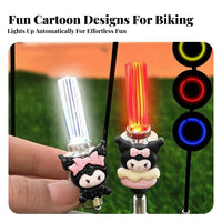 LED Valve Cap Light Increases Night Visibility Glowing Valve Stem Cap Easy Installation Bike Wheel Light for Cyclists, Mountain Biking, Outdoor
