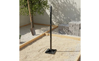 Heavy-Duty Soil Tamper Detachable Handle Tamping Tool Reinforced Ground Readying Compactor Black Metal for Construction Work