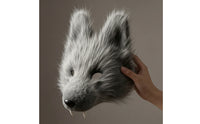 Wolf Face Covering Faux Shaggy Synthetic Hair Face Covering Shaggy Costume Accessory for Cosplayers, Adults, Cosplay, Halloween