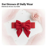 Wide Bow Belt Easy to Wear Big Bowknot Waistband Versatile Bowknot Waist Belt for Women, Ladies