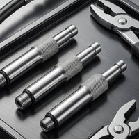 3 Pieces Gearbox Leak Tester Adapters Threaded Leak Test Fittings with Knurled Metal for Mechanics, Technicians, Outboard Engine Diagnostics