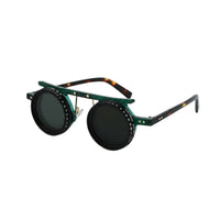 Adjustable ND Lens Sunglasses Protection Polarized Variable Tint Sunglasses Blue Light Blocking Light Round Steampunk Glasses for Driving, Fishing