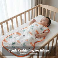 Antimovement-restricting Design Sleeveless Gauze sleep garment Breathable Sleeveless Infant Gown Lightweight infant sleep garment Soft and Gentle for Newborns, young children, Air-Conditia little childd Room, nighttime, rest period Time, Indoors