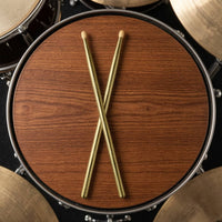 5A Hickory Drumsticks Professional Hickory 5A Drumsticks Balanced Drumstick with Wood Tip for Drummers