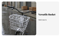 Waterproof Electric Scooter Basket Lightweight Front Bike Basket Sturdy Construction for Commuters, Students, Grocery Shopping, Errands
