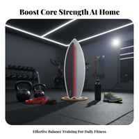 Long-Lasting Wood Construction Wooden Balance Board Versatile Training Roller Balance Board High Weight Capacity Core Strength Instructor for Surfers, Skiers, Athletes, Home Gym, Office