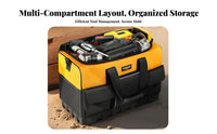 Wear-Resistant Electrician Tool Bag Multiple Pockets Oxford Cloth Tool Carrier Large Capacity for Construction Workers, Mechanics, Job Site