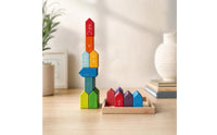 City Construction Stacking Blocks Colorful House Building Blocks Creative for Nursery