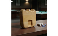 Double Cue Holder Compact Tabletop Design Wooden Cue Holder Non-Slip Rubber Base