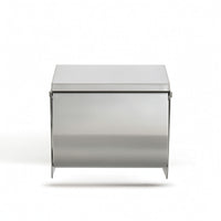 Bathroom Tissue Dispenser with Cover Rustproof Toilet Roll Holder with Shelf Hardware Modern Compact for Bathroom