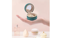 Compact Mini Jewelry Box Travel-Friendly Velvet Jewelry Box Small Organizer Simple for Handbag