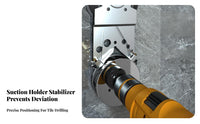 Precise Positioning Suction Cup Drilling Multi-Surface Tile Drill Guide Jig Water Cooling Ready for Tilers, Home Renovation, Kitchen