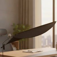 360° Adjustable Sunshade with Clamp Mount Glare-Reducing Clamp-on Desk Canopy Portable Indoor Umbrella with Clamp Sun Shielding for Workspace