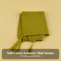 Realistic Intricate BJD Doll Blanket Soft and Comfortable 1/6 Scale Doll Throw Handmade for Hobbyists, Adults, Roombox Display