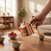 Copper Teapot Vintage Tea Pot Rustic for Collectors