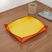 Plant Repotting Mat Easy to Clean Foldable Potting Tray Leak-Resistant Corners Waterproof Gardening Tarp for Gardeners, Indoor, Balcony