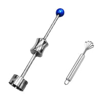 Stainless Steel Coconut Opener Comfortable Grip Coconut Hole Opener Portable Food Prep Gear for Juice Bar