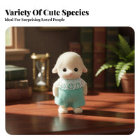 Poseable Creature Doll Movable Limbs Dollhouse Creature Character Miniature Critter Toy Small Gift Dollhouse Family Figures