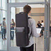 Hard-Shell Saxophone Case with Backpack Straps Lightweight Saxophone Case Portable Compact for Saxophonists, Students, Travel, Rehearsal